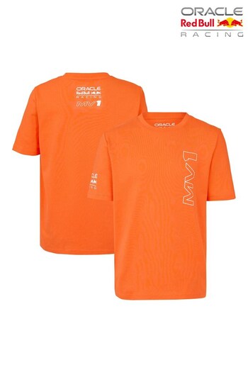 Red Bull Racing Oracle Max Verstappen Driver Orange T-Shirt (Q46540) | £27