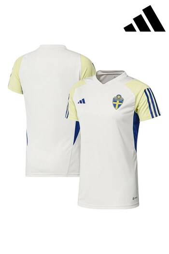 adidas White Sweden Training Jersey (Q46634) | £45