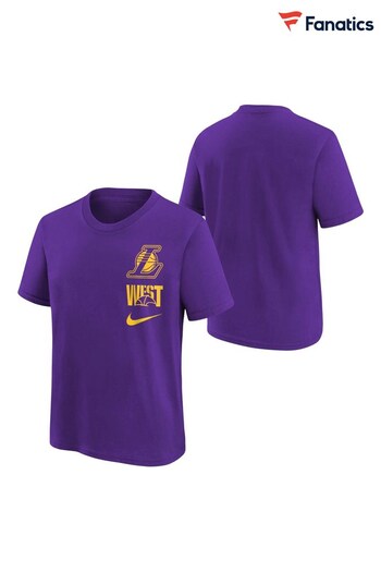 Fanatics Purple Los Angeles Lakers Vs Block T-Shirt (Q46659) | £26