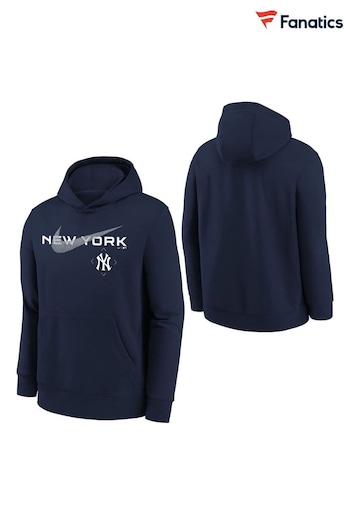Fanatics Blue New York Yankees  Swoosh Neigborhood Hoodie (Q46756) | £48