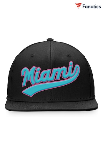 Fanatics Formula 1 Miami Flatbrim Black Cap (Q46793) | £25