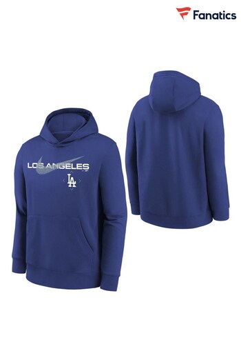 Fanatics Blue Los Angeles Dodgers Swoosh Neigborhood Hoodie (Q46804) | £48