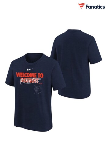Fanatics Blue Detroit Tigers Home Spin T-Shirt (Q46814) | £28