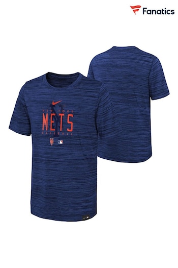 Fanatics Blue New York Mets  Dri-Fit Velocity Practice T-Shirt (Q46837) | £28
