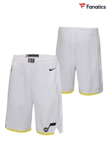 Fanatics Utah Jazz Association Swingman White Shorts (Q46942) | £36