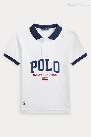 Polo Ralph Lauren Boy Logo Heavyweight Cotton Jersey Polo (Q47020) | £75 - £79