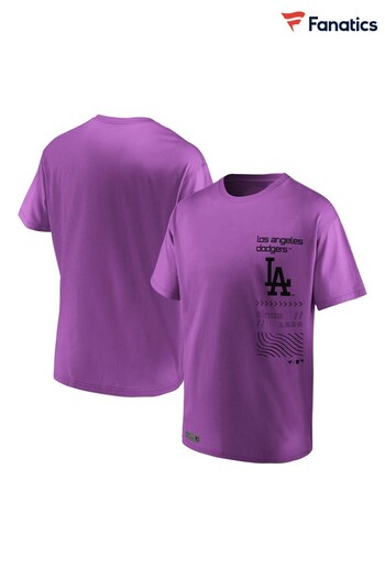Fanatics Purple Los Angeles Dodgers Future Digitial Styled T-Shirt (Q47173) | £30