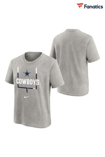 Fanatics Grey Dallas Cowboys Goal Post Short Sleeve T-Shirt (Q47175) | £19
