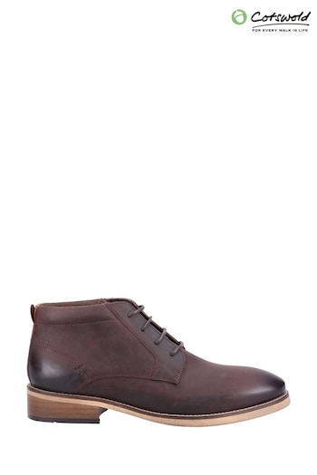 Cotswolds Harescombe Brown Orange Shoes (Q47217) | £85