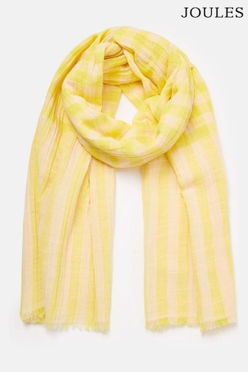 Joules Orla Yellow/White Scarf (Q47232) | £24.95