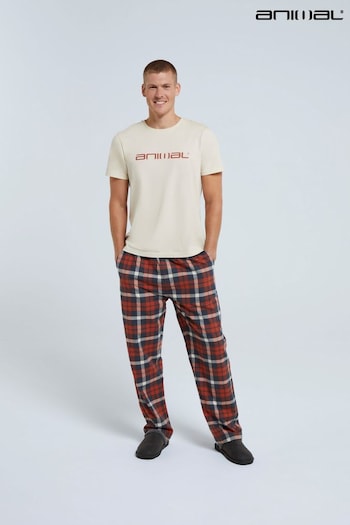 Animal Orange Kickback Mens Organic Pyjama Set (Q47319) | £50