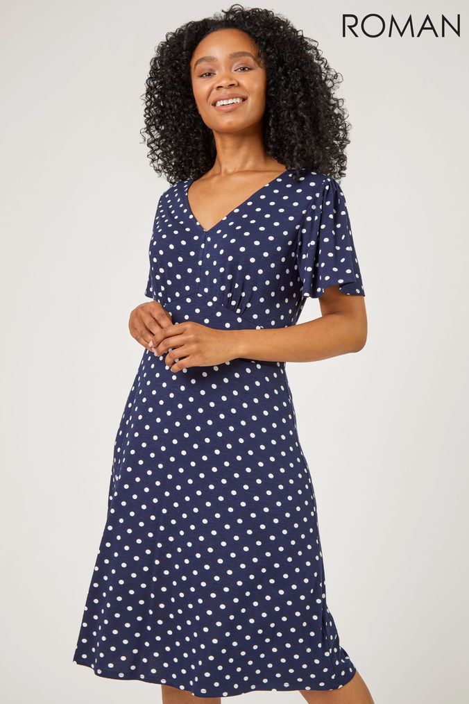 Buy Women s Blue Spots Dresses Online Next UK