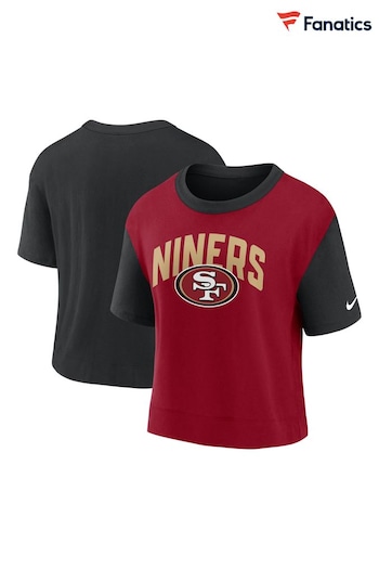 Fanatics Red NFL San Francisco 49ERS High Hip Fashion Top (Q47962) | £28