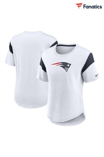 Fanatics NFL New England Patriots Slub Fashion White Top (Q48012) | £35