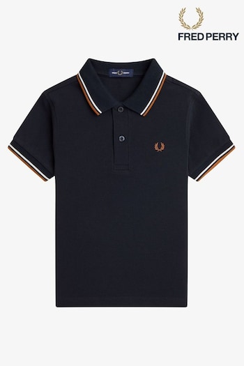 Fred Perry Kids Twin Tipped Polo Button Shirt (Q48096) | £45