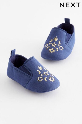 Navy Occasion Baby Shoes (0-2mths) (Q48194) | £8