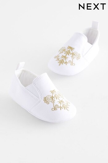 White Occasion Baby Shoes (0-2mths) (Q48198) | £8