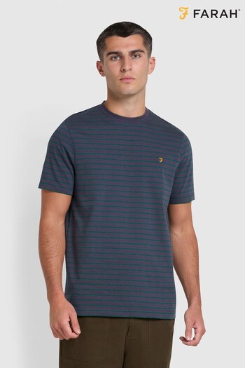 Farah Blue Oakland Short Sleeve T-Shirt (Q48224) | £42