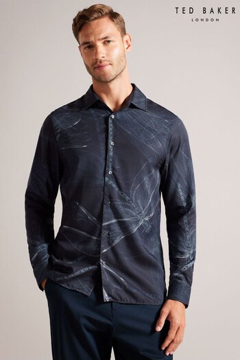 Ted Baker Blue Large Dragonfly Shirt (Q48266) | £100