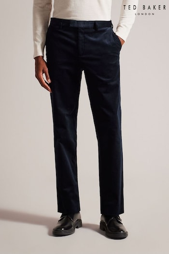 Ted Baker Blue Slim Cotton Cord Trousers (Q48285) | £150