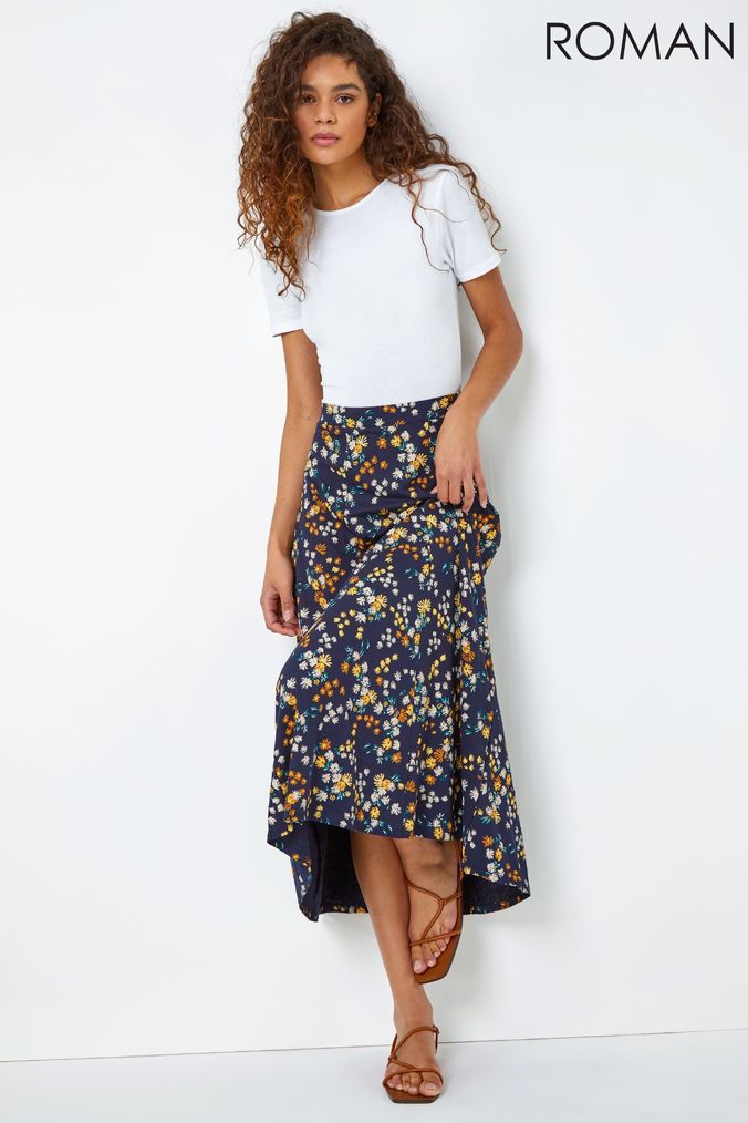 Long floral hotsell skirt 5x7