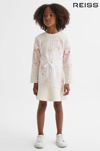Reiss Pink Kendrix Cotton Blend Drawstring Dress (Q48626) | £58