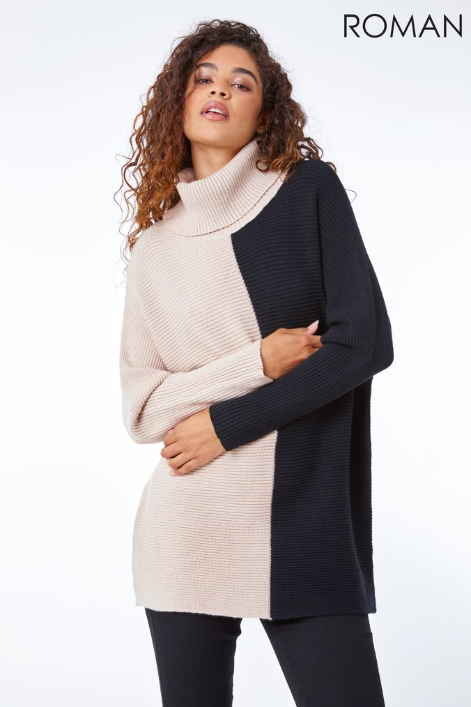 Buy Women s Jumpers Roman Colour Block Knitwear Online Next UK