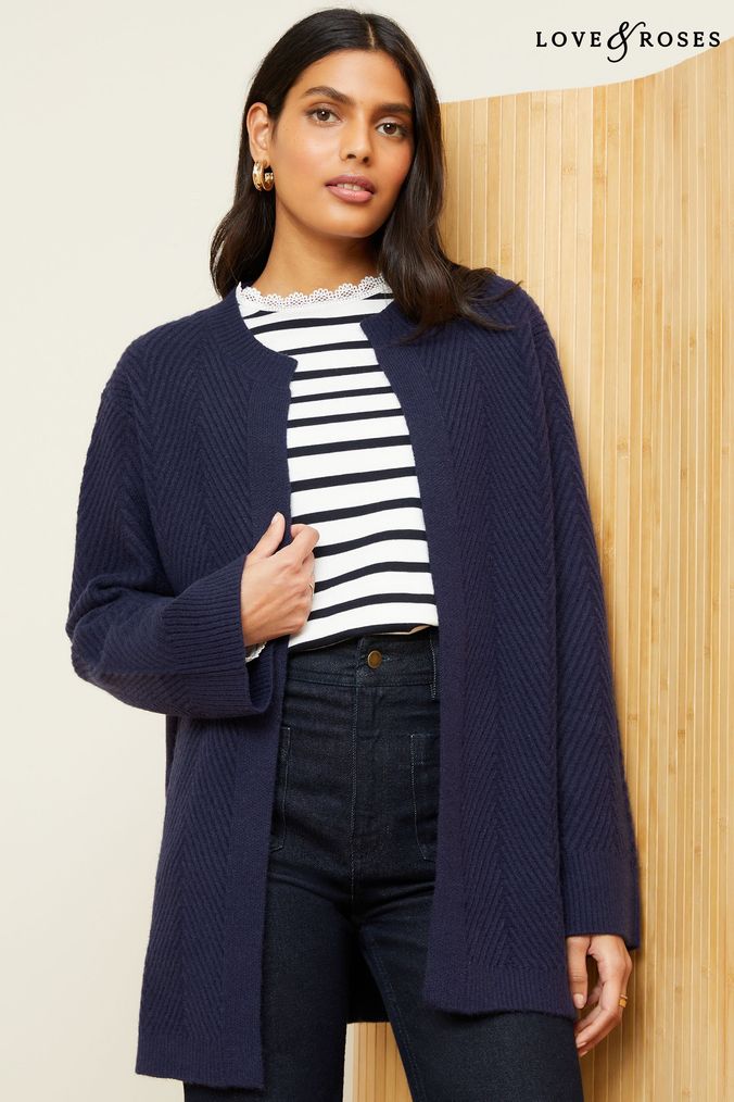 Navy cardigans and shrugs hot sale