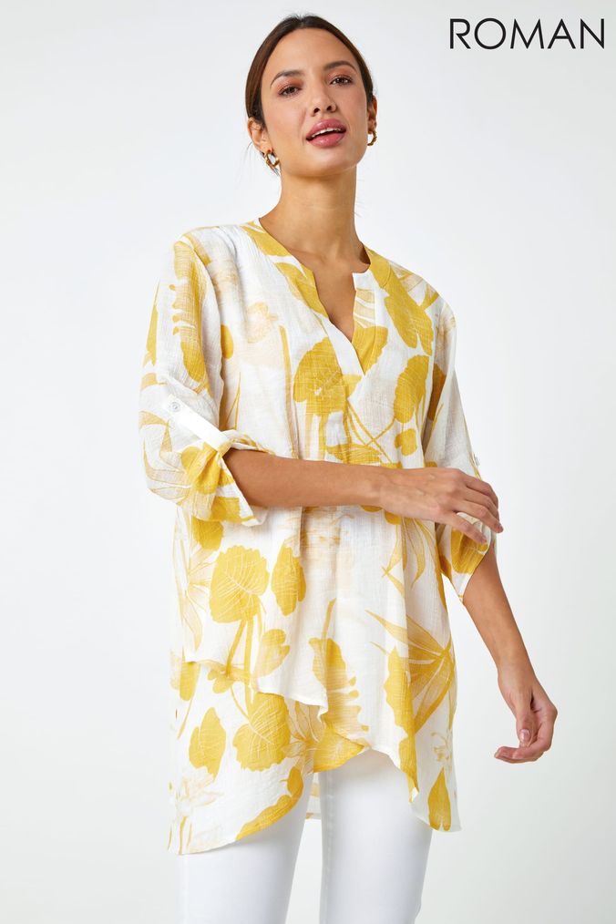 Yellow summer hot sale tops uk