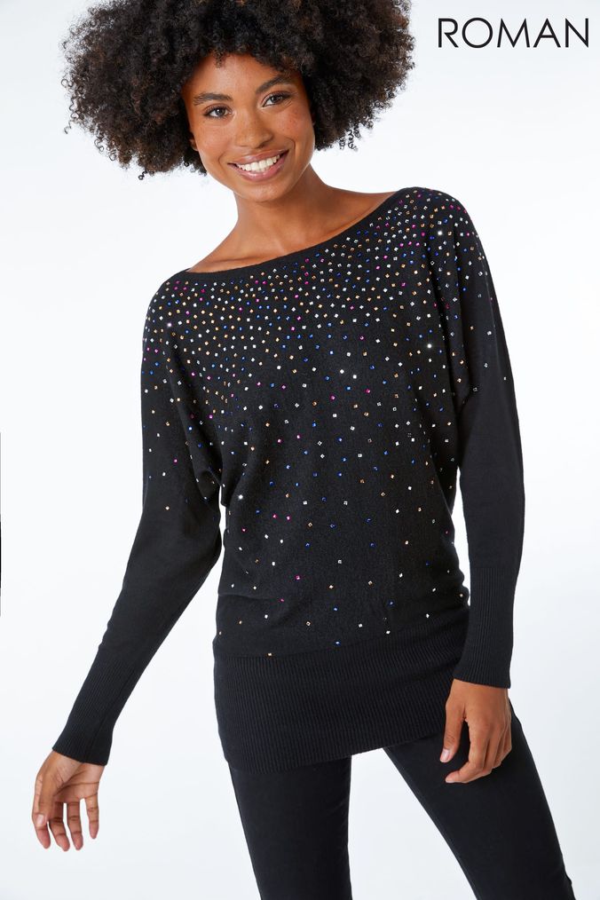 Embellished Jumpers Women s Beaded Jumpers Next Official Site