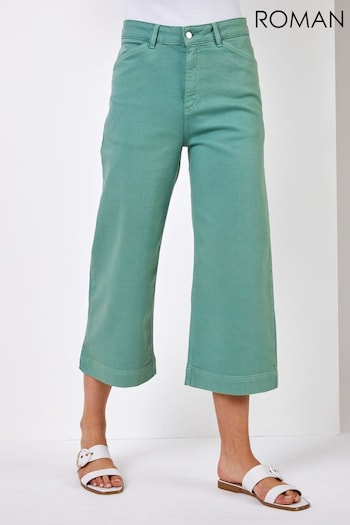 Roman Green Green Denim Culottes (Q48992) | £36