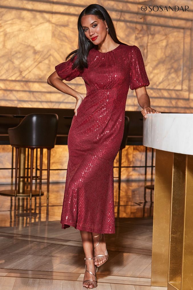 Red sparkly dresses uk new arrivals