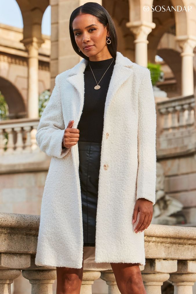 Ladies white coats uk cheap