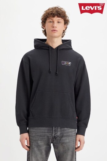 Levi's® Black Relaxed Graphic Hoodie (Q49149) | £75