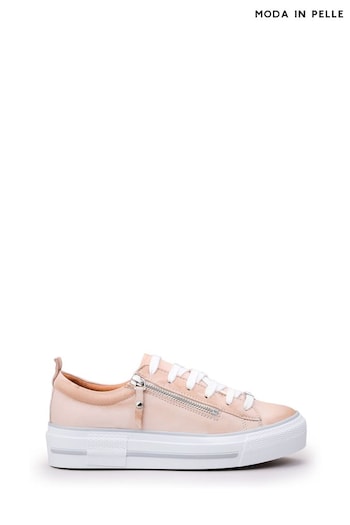 Moda in Pelle Filician Zip & Lace Chunky Slab Sole Trainers (Q49285) | £129
