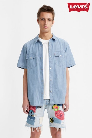 Levi's® Blue Relaxed Fit Western Shirt (Q49314) | £60