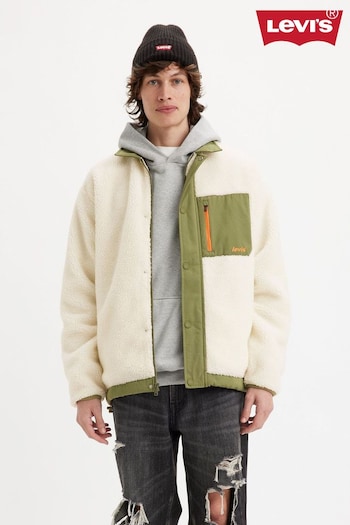 Levi's® White Buchanan Sherpa Jacket (Q49324) | £95