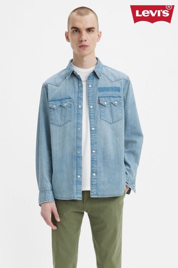 Levi's® Blue Sawtooth Relax Fit Western Shirt (Q49347) | £75