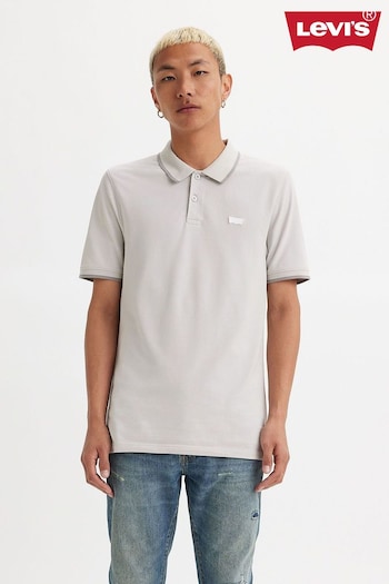 Levi's® Grey Slim Housemark Collared Polo Shirt (Q49354) | £45