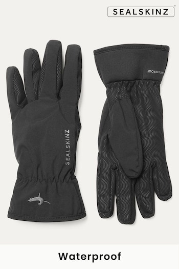 Sealskinz Griston Waterproof All Weather Lightweight Black Gloves (Q49392) | £40