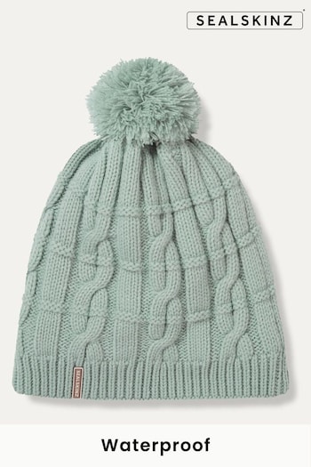 SEALSKINZ Hemsby Waterproof Cold Weather Cable Knit Beanie Hat (Q49450) | £35