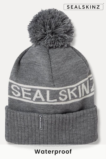 SEALSKINZ Heacham Waterproof Cold Weather Icon Bobble Hat (Q49483) | £35
