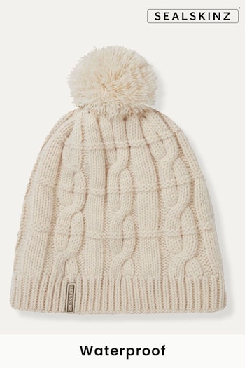 SEALSKINZ Hemsby Waterproof Cold Weather Cable Knit Beanie Hat (Q49487) | £35