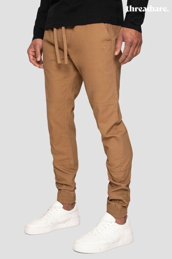 Threadbare Brown Cuffed Casual Trousers (Q49577) | £28