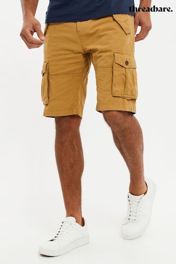 Threadbare Yellow Cotton Cargo Shorts footwear-accessories (Q49621) | £30