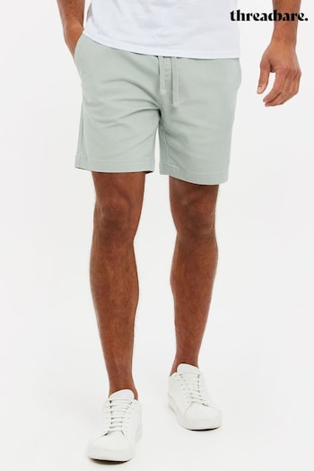 Threadbare Green Pull On Cotton Chino Shorts (Q49639) | £20