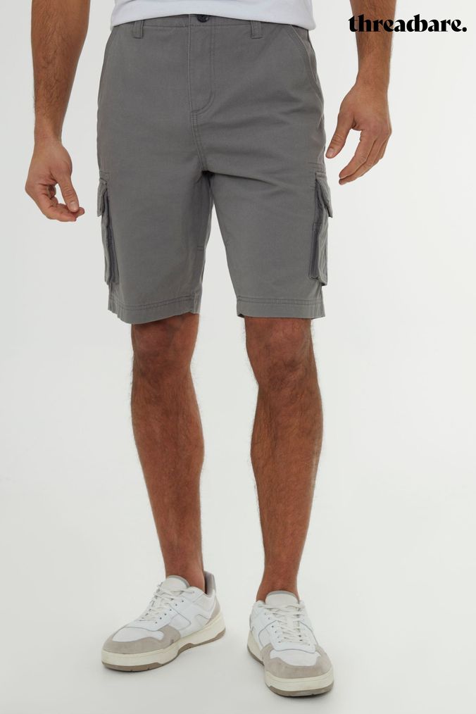Men s Grey Cargo Shorts Next Official Site