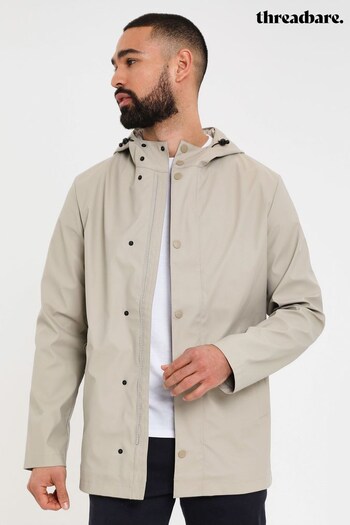 Threadbare Grey Lightweight Showerproof Hooded Jacket (Q49929) | £55
