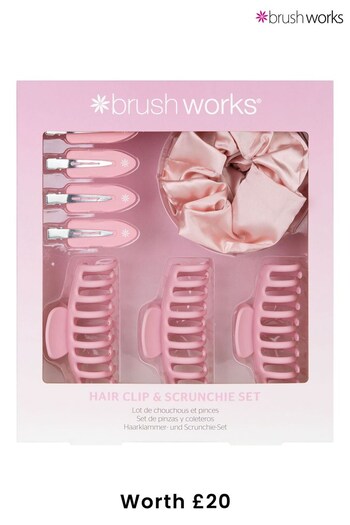 Brush Works Hair Clip and Scrunchie Set (Worth £20) (Q49984) | £12