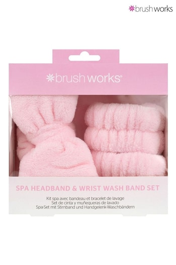 Brush Works Spa Headband Wrist Wash Band Set (Worth £12) (Q49989) | £10